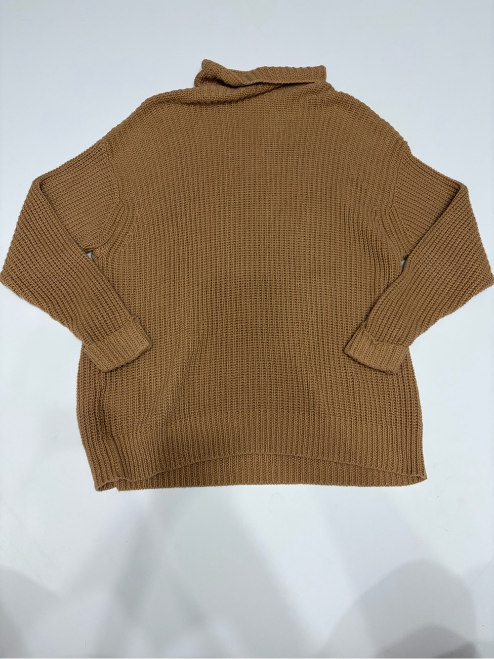 American Eagle Outfitters Camel Brown Cowl Neck Knit Sweater size XS/S cute